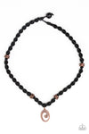 Paparazzi Accessories - Surfer Spiral - Copper Men's Necklace