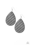 Paparazzi Accessories  - Teardrop Trend - Silver Earring