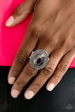 Paparazzi Accessories - Castle Lockdown - Silver Ring