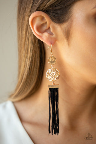 Paparazzi Accessories - Lotus Gardens - Gold Earring