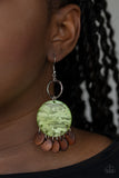 Paparazzi Accessories - Beach Waves - Green Earring