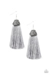 Paparazzi Accessories  - Razzle Riot - Silver Earring