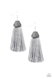 Paparazzi Accessories  - Razzle Riot - Silver Earring