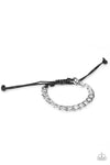 Paparazzi Accessories  - Score! - Silver Men Bracelet