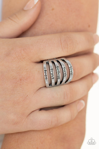 Never Lose Faith - Silver Ring