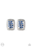 Paparazzi Accessories - Darling Dazzle - Blue Clip-On Earring