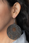 Paparazzi Accessories - Mandala Mambo - Black Earring