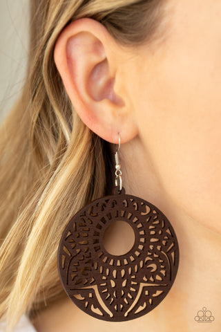 Paparazzi Accessories - Mandala Mambo - Brown Earring