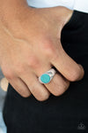 Paparazzi Accessories - Carbon Print - Blue Ring