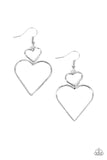 Paparazzi Accessories - Heartbeat Harmony - Silver Earring