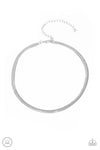 Paparazzi Accessories  - Serpentine Sheen - Silver Choker/Necklace