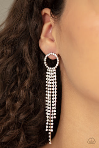 Paparazzi Accessories - Endless Sheen - White Earring