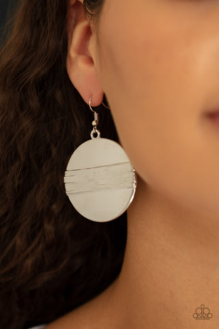 Paparazzi Accessories  - Ultra Uptown - Silver Earring