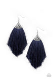 Paparazzi Accessories  - Tassel Tempo - Blue Earring