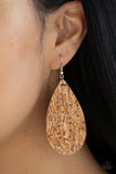 Paparazzi Accessories - CORK It Over - Silver Earring