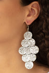 Paparazzi Accessories  - Uptown Edge - Silver Earring