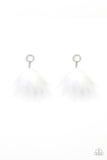 Paparazzi Accessories - BOA Down - White Earring