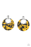 Paparazzi Accessories  -  Metro Zoo - Yellow Earring