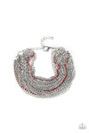 Paparazzi Accessories - Pour Me Another - Red Bracelet