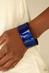 Paparazzi Accessories - Glaze Over - Blue Bracelet