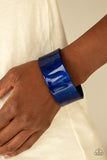 Paparazzi Accessories - Glaze Over - Blue Bracelet