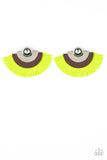 Paparazzi Accessories - Fan The FLAMBOYANCE - Yellow Earring