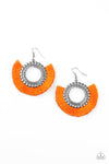 Paparazzi Accessories - Fringe Fanatic - Orange Earring