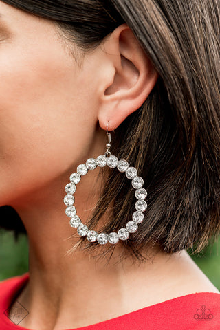 Welcome to the GLAM-boree White Earring