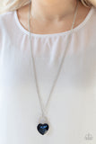 Paparazzi Accessories  - Locked in Love - Blue Necklace