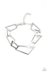 Paparazzi Accessories  - Shattered Shine - Silver Bracelet