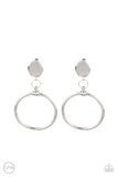 Paparazzi Accessories - Jumping Through Hoops - Silver Clip-On Earring