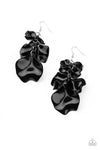 Paparazzi Accessories - Fragile Florals - Black Earring