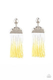 Paparazzi Accessories - Rope Them In - Yellow Earring