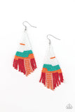 Paparazzi Accessories - Summer Heat - White Earring