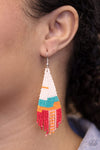 Paparazzi Accessories - Summer Heat - White Earring