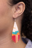 Paparazzi Accessories - Summer Heat - White Earring