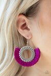 Paparazzi Accessories - Fringe Fanatic - Purple Earring