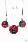 Paparazzi Accessories  - Viper Pit - Pink Necklace