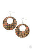 Paparazzi Accessories - Put A Cork In It - Black Earring