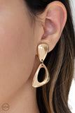 Paparazzi Accessories - Going for BROKER - Gold Clip-On Earring