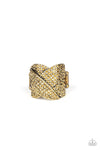 Paparazzi Accessories - Scandalous Shimmer - Brass Ring