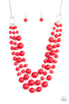 Paparazzi Accessories - Everyone Scatter! - Red Necklace