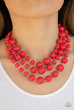 Paparazzi Accessories - Everyone Scatter! - Red Necklace