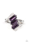 Paparazzi Accessories - Triple Razzle - Purple Ring