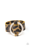 Paparazzi Accessories - Jungle Cat Couture - Yellow Bracelet