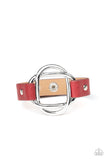 Paparazzi Accessories  -  Nautically Knotted - Red Urban Bracelet