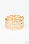 Paparazzi Accessories - Tectonic Texture - Gold Bracelet