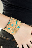 Paparazzi Accessories - Cork Congo - Blue Bracelet