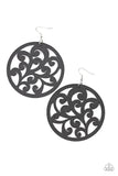 Paparazzi Accessories - Fresh Off The Vine - Black Earring