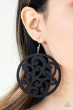 Paparazzi Accessories - Fresh Off The Vine - Black Earring